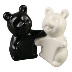 Alternative view of Set solnita/pipernita din ceramica, 8 CM, ursi imbratisati