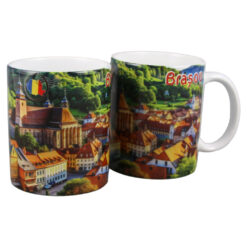 Cana ceramica "Brasov/Romania", 330 ml