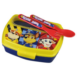 Cutie sandwich cu tacamuri, din plastic, Paw Patrol, 17x14 CM