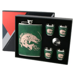 Alternative view of Set cadou Plosca cu 4 pahare si palnie, 250 ml, Peste