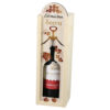Cutie din lemn cu sticla de vin 187 ml "Cel mai bun Socru" 7 x 24 cm