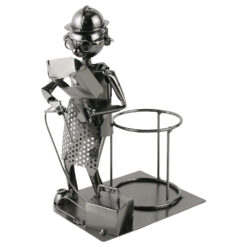 Suport sticla de vin, din metal, Sudor, 13 x 25 cm