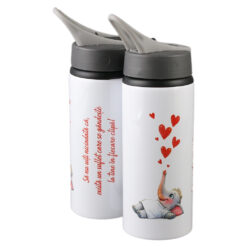 Termos metalic cu pai "Sa nu uiti niciodata..." 500 ml, elefant