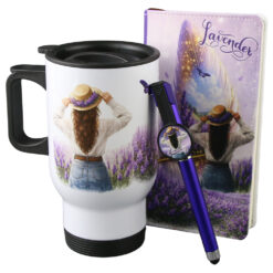 Set cadou "La multi ani!", 3 piese, Lavanda