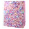 Punga cadou din hartie 26x32 cm, Flori pastel