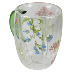 Alternative view of Cana de sticla cu perete dublu, 350 ml, "The colors of nature", in cutie decorativa