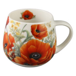 Alternative view of Cana din portelan 430 ml "Poppies" in cutie decorativa
