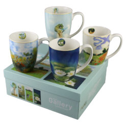 Set 4 cani din portelan 360 ml, "Art Gallery" de Claude Monet