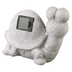 Alternative view of Figurina Broasca testoasa din ceramica, lampa solara 18 x14.5 cm