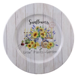 Tava servire metalica 33 cm, Sunflowers, floarea soarelui