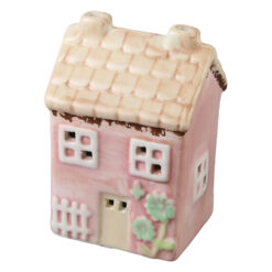 Casuta decorativa din ceramica 7 x 11 cm, roz