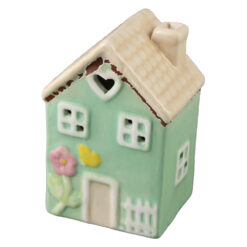 Casuta decorativa din ceramica 7 x 11 cm, verde