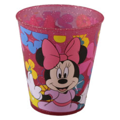 Pahar din plastic 285 ml, Minnie Joy cu sclipici