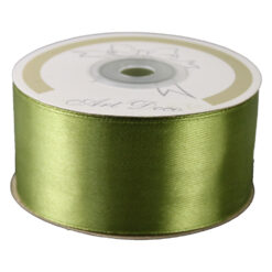 Rola panglica satin Verde olive 38 mm x 25 m Art Deco