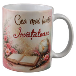Cana din ceramica "Cea mai buna Invatatoare" 330 ml