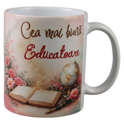 Cana din ceramica "Cea mai buna Educatoare" 330 ml