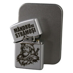 Alternative view of Bricheta metalica gravata "Mandru de Stramosi" 3.5 x 5.5 cm, argintiu