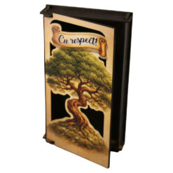 Alternative view of Caseta cadou din lemn pentru bani "Cu Respect!" 17.5 x 10 cm