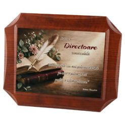 Placheta din lemn "Directoare Remarcabila..." 27 x 22 cm