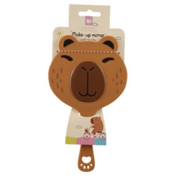 Oglinda de mana cu model capibara 11.5 x 20 cm