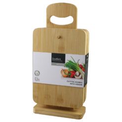 Set 6 tocatoare din bambus cu suport 15 x 22 cm (suport 33 cm)