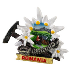 Magnet frigider din rasina "Romania" 6.5 cm, Scena traditionala