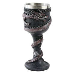 Pocal din metal si rasina Dragon 9 x 19 cm