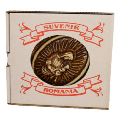 Alternative view of Placheta din ipsos Fecioara Maria cu Pruncul 9 x 13 cm in cutie