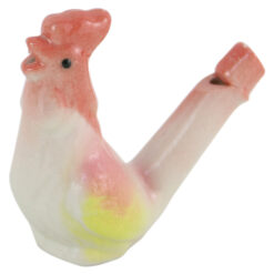 Fluier Pasare din ceramica cu apa 6 cm, colorat