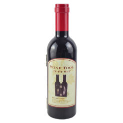 Alternative view of Set 3 accesorii de vin in cutie cu forma de sticla 24 CM