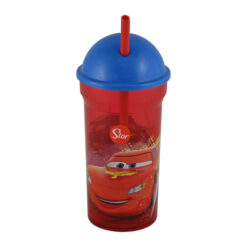 Alternative view of Pahar din plastic cu capac si pai Cars, 460 ml