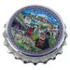 Magnet de frigider metalic cu desfacator 7 CM, Castele & Vlad Tepes, Romania