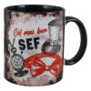 Cana ceramica "Cel mai bun Sef", 330 ml, Negru