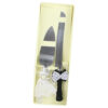 Set tacamuri tort nunta - Alb negru