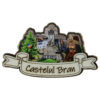 Magnet frigider din lemn "Castelul Bran" 10x6 CM, Dracula