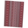 Fata de masa cu motive traditionale 120 x 140 cm din bumbac rosu-alb-negru