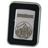 Bricheta metalica "Romania/Bucuresti", 3x5 CM, argintiu