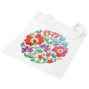 Sacosa textil cu fermoar, motive florale 36x38 CM
