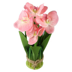 Aranjament decorativ cu orhidee artificiale 24 cm