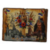 Magnet de frigider din placaj "Romania" 8.5 x 6 cm - Castele / Vlad Tepes