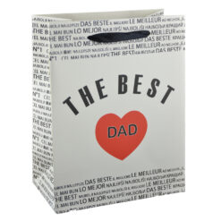 Alternative view of Punga cadou din hartie laminata 18x23 CM - A legjobb apa/The best dad