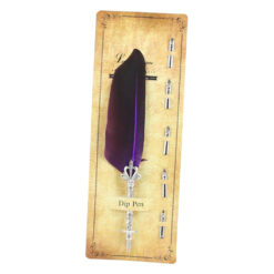 Set de Caligrafie cu Pana, stil Vintage, Dip pen - 6 piese
