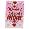 Magnet frigider din lemn "World's best Mom" 6x9 CM