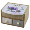 Cutie bijuterii din lemn 11x10x7 cm, Lavender