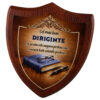 Placheta scut din lemn "Cel mai bun Diriginte..." 22 x 26 cm