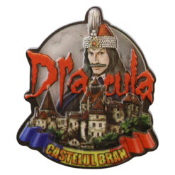 Magnet de frigider din rasina "Castelul Bran" 7 x 8 cm, Dracula