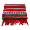Stergar artizanal traditional 220x40 cm Rosu/Alb/Negru