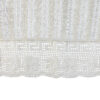 Perdea rustica din bumbac 160 x 180 cm, cu dantela trandafiri