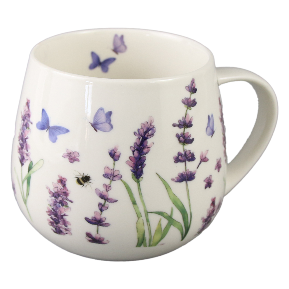 Cana din portelan 430 ml "Classic Lavender" in cutie decorativa - imagine 2