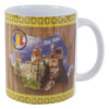 Cana ceramica Harta Romaniei/Vlad Tepes 330 ml